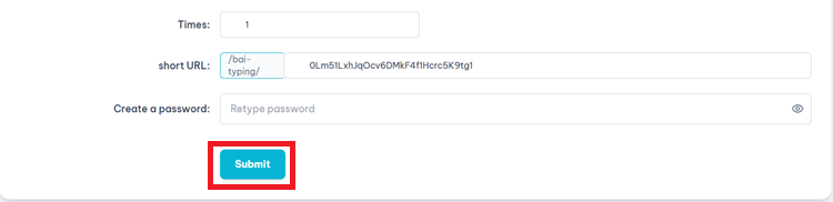 Complete test creation screenshot
